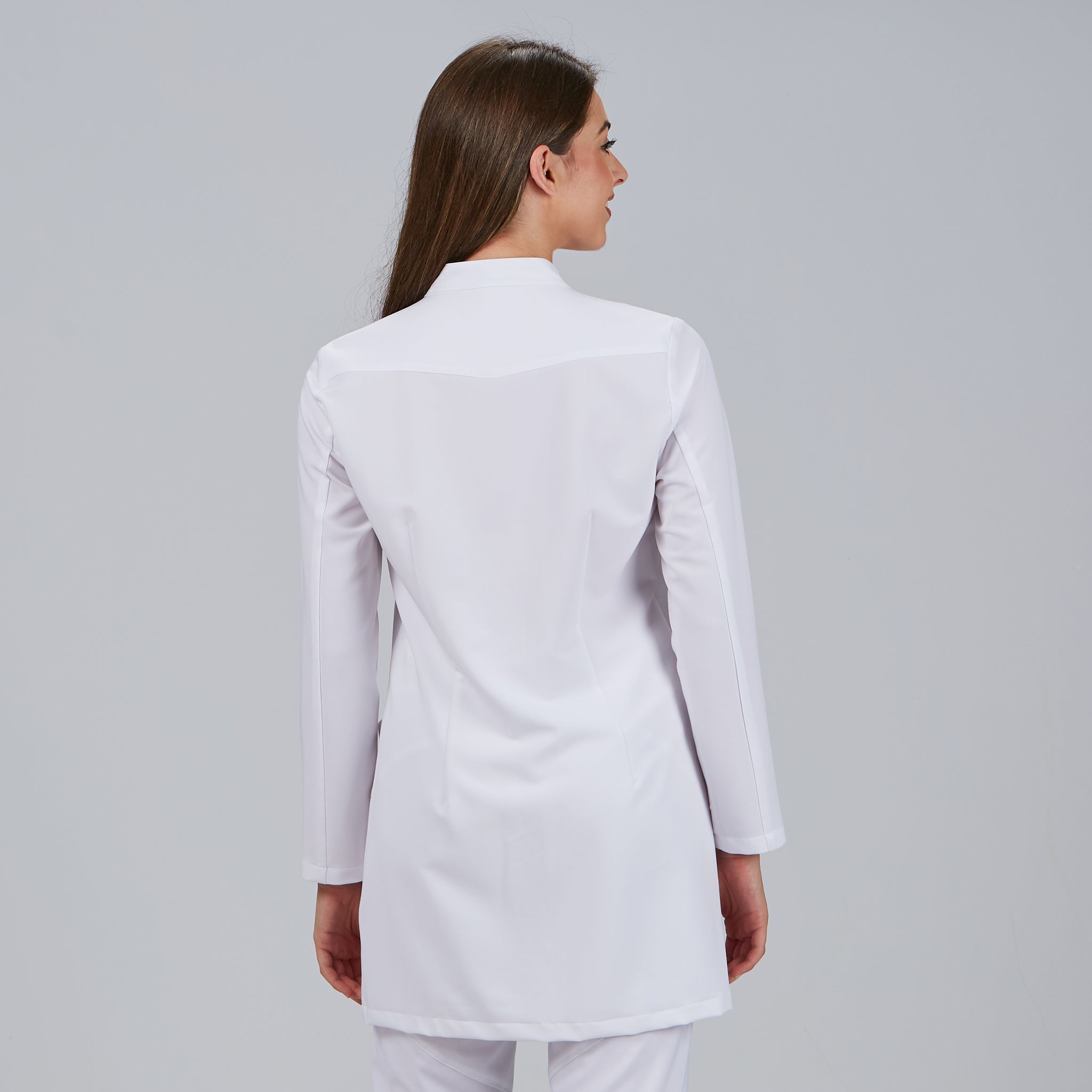 Gary's Lea Blouse Médicale Blanche Manches Longues Recyclée