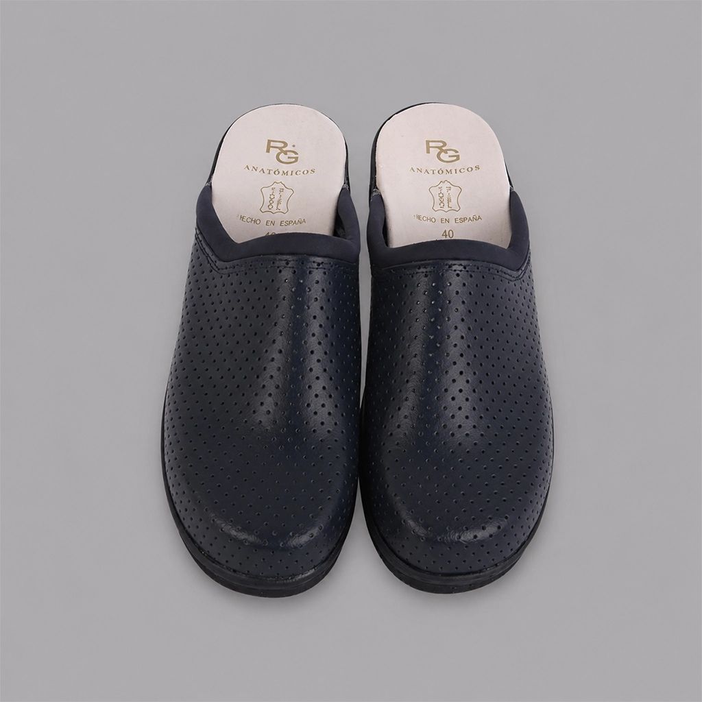 Gary's Sabot Travail Cuir Blanc Semelle Antidérapante 44