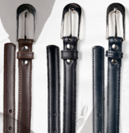 GARY'S Ceinture femme cuir noir 85 uniforme
