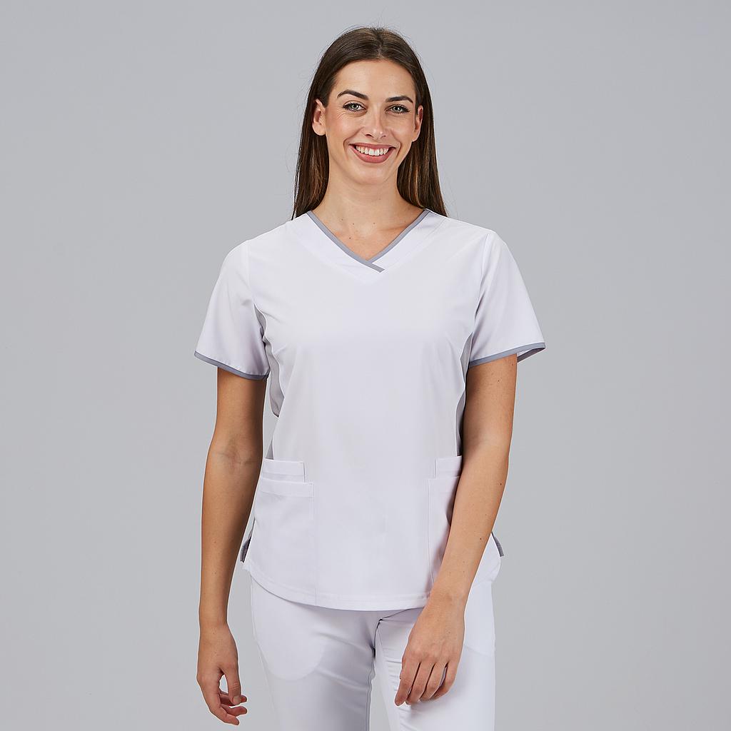 Gary's Cleo blouse médicale femme col V bleu clair