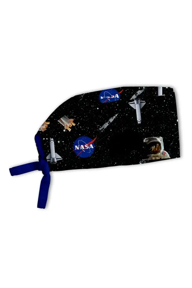 Aelin Paris NASA Noir Calot de Bloc Imprimé Polyester