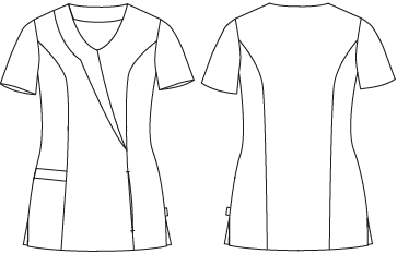 Gary's Zaida Blouse Médicale Femme Malva Manches Courtes