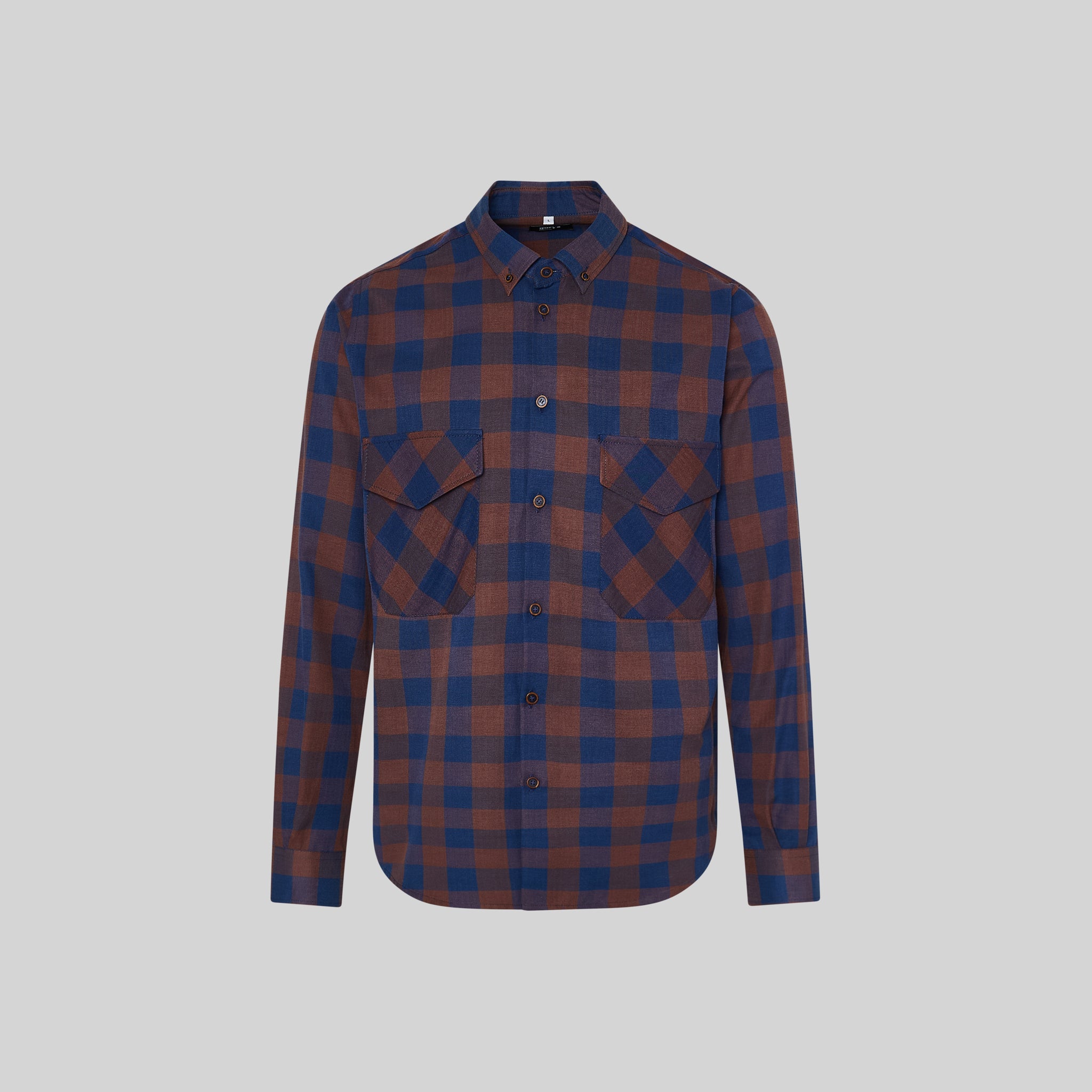 Gary's Augusto 260032 Chemise slim carreaux bleu