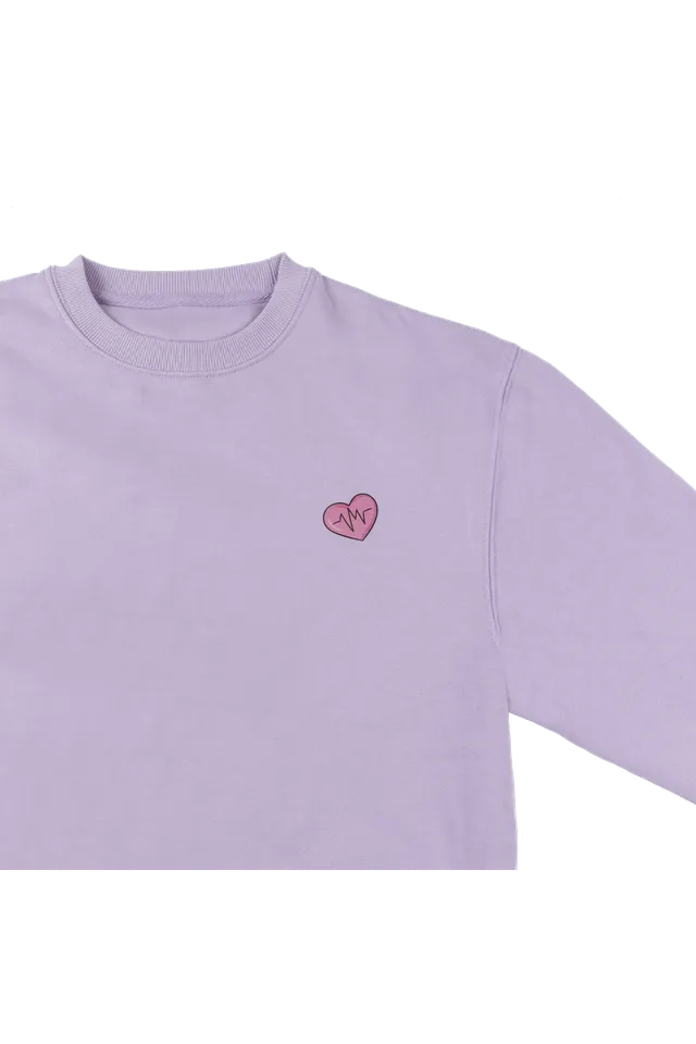 Enfermania Nurse sweat lavande imprimé sanitaire S-XL
