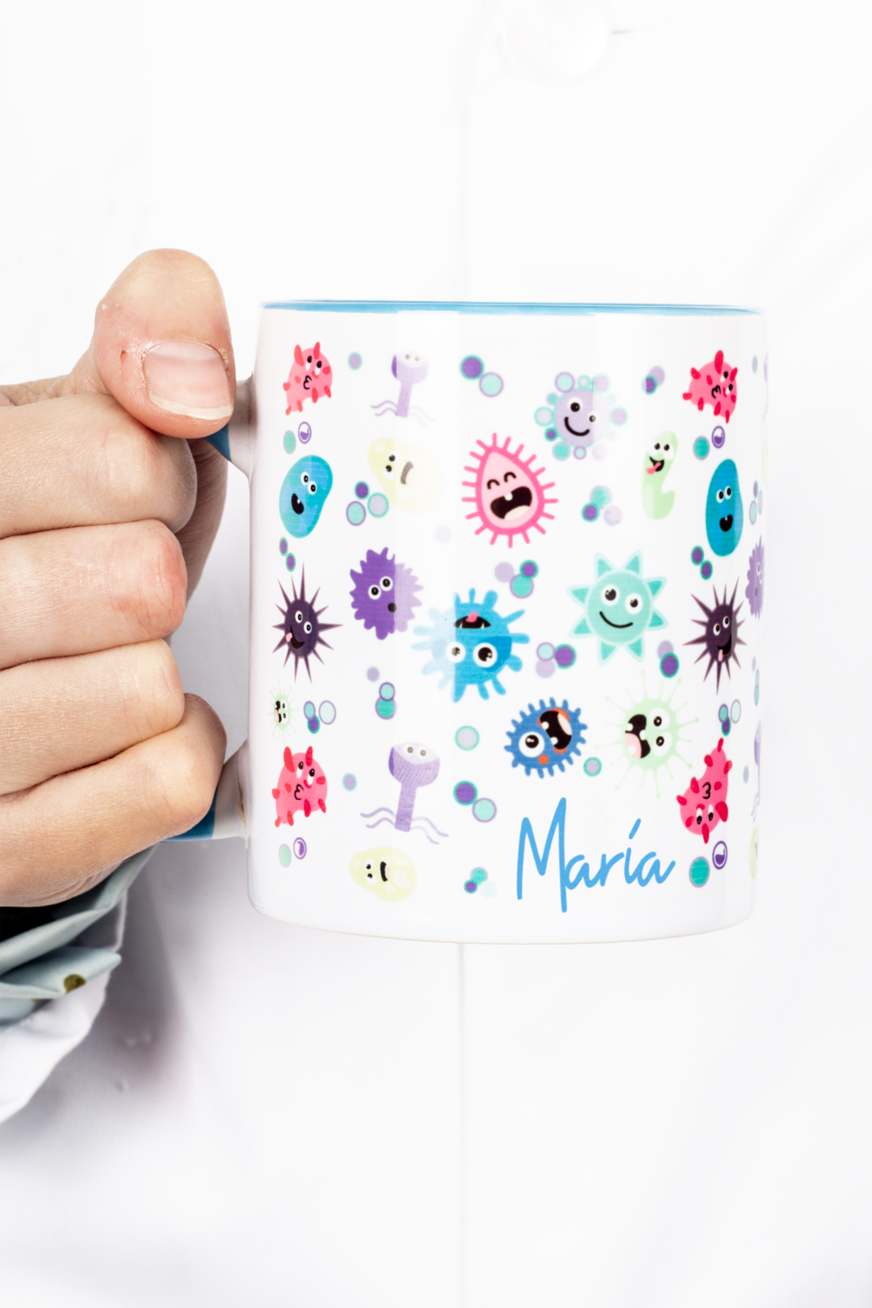 Enfermania Regalos Tasse céramique bleu clair 350 ml