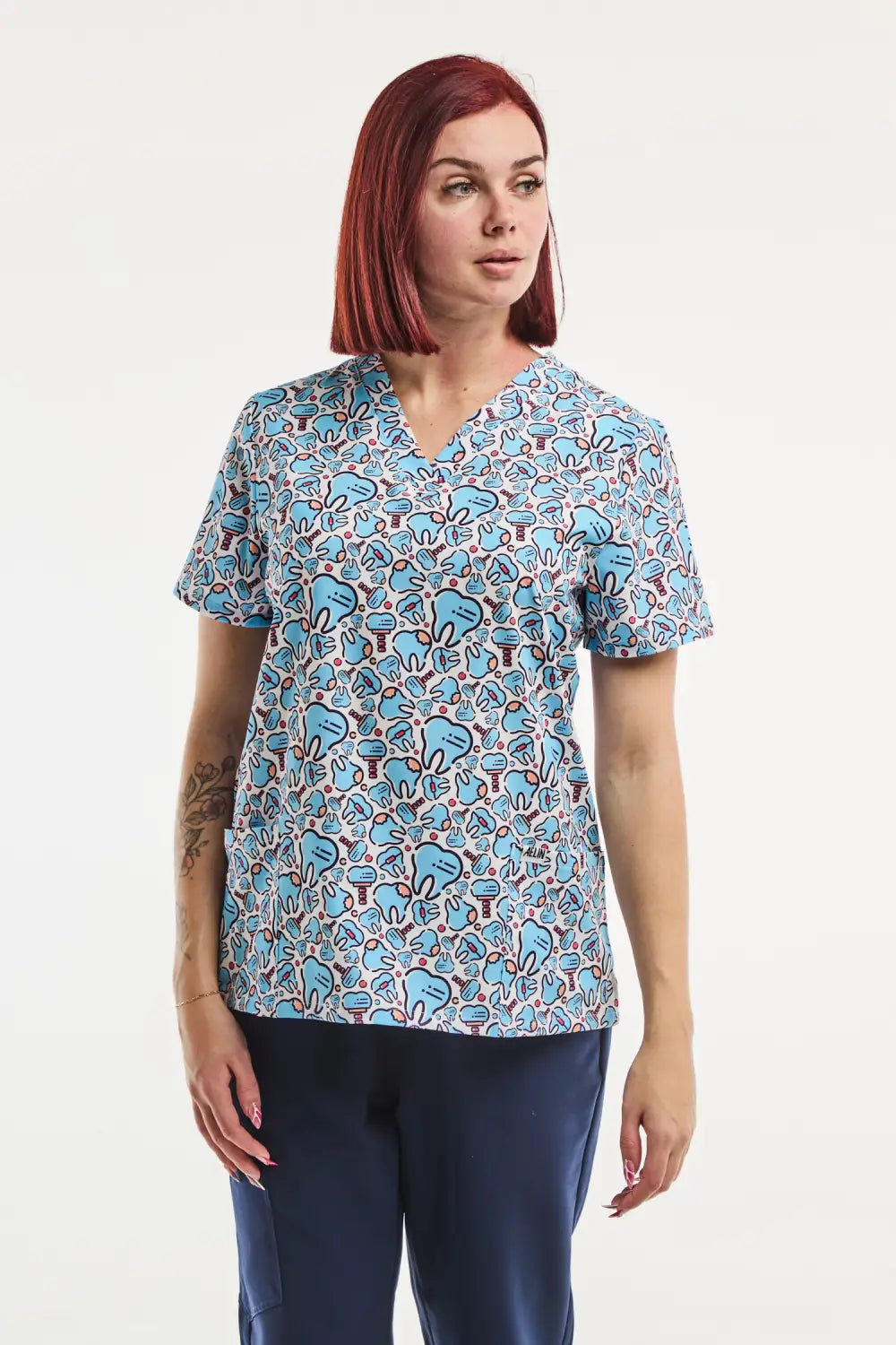 Aelin Paris Happy Teeth tunique médicale femme stretch