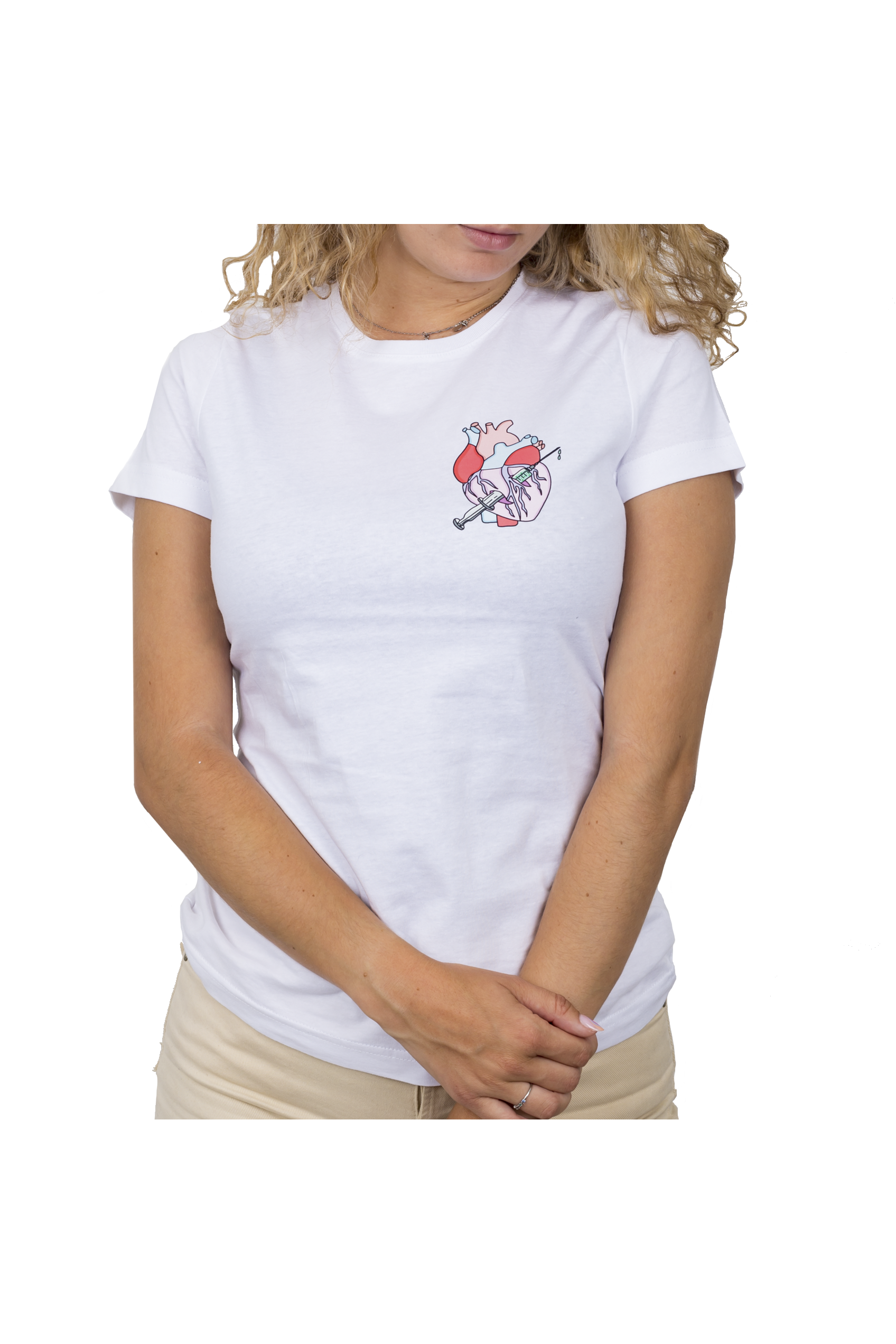 Enfermania Ropa Rebelheart t-shirt femme blanc coton