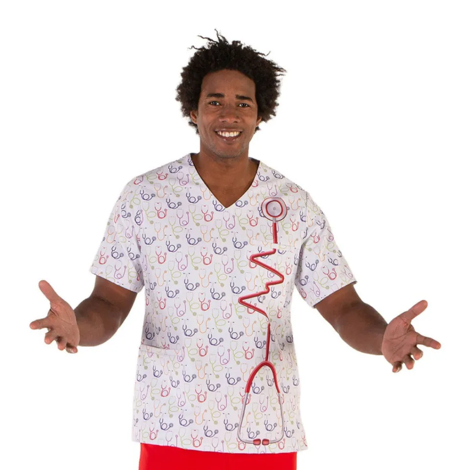 Enfermania Ropa Blouse médicale Fonendos microfibre unisexe