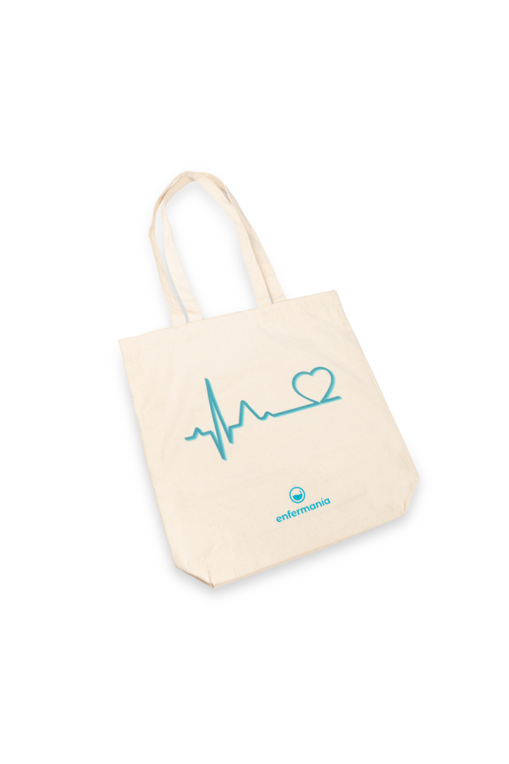Enfermania Bolsas Tote bag coton beige 37x42 cm