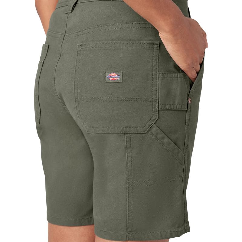 Dickies Carpenter Duck Short Femme Noir 34W Toile
