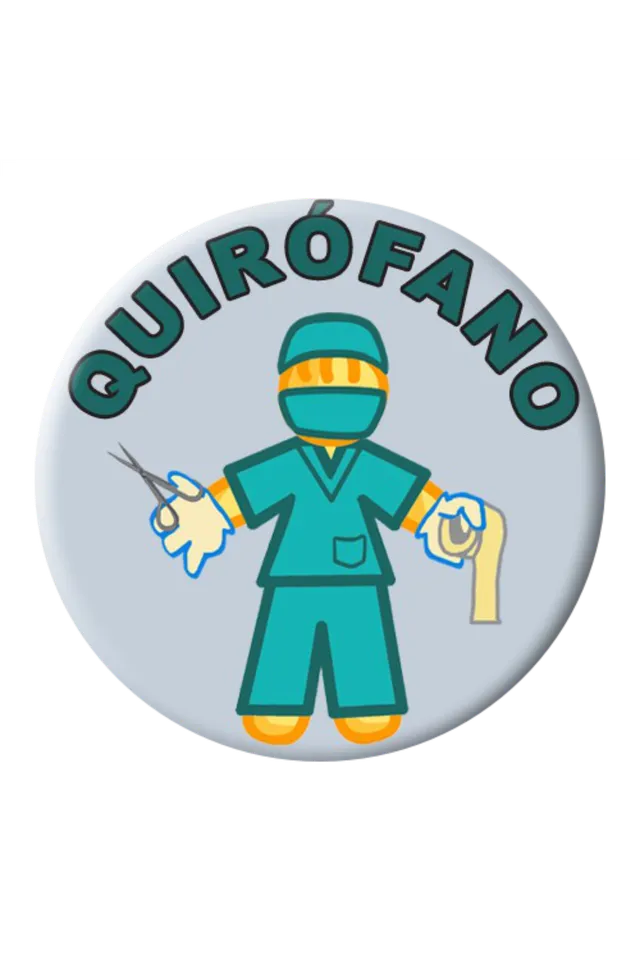 Enfermania Regalos Chapa Quirófano badge 38 mm blouse