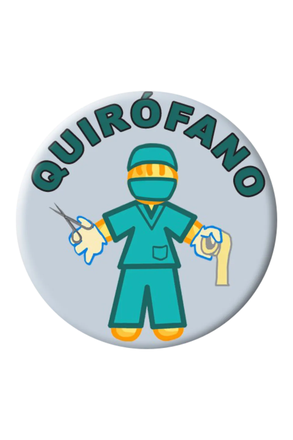 Enfermania Regalos Chapa Quirófano badge 38 mm blouse