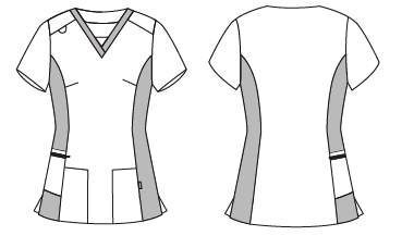GARY'S Leonor Elastik blouse médicale pistache