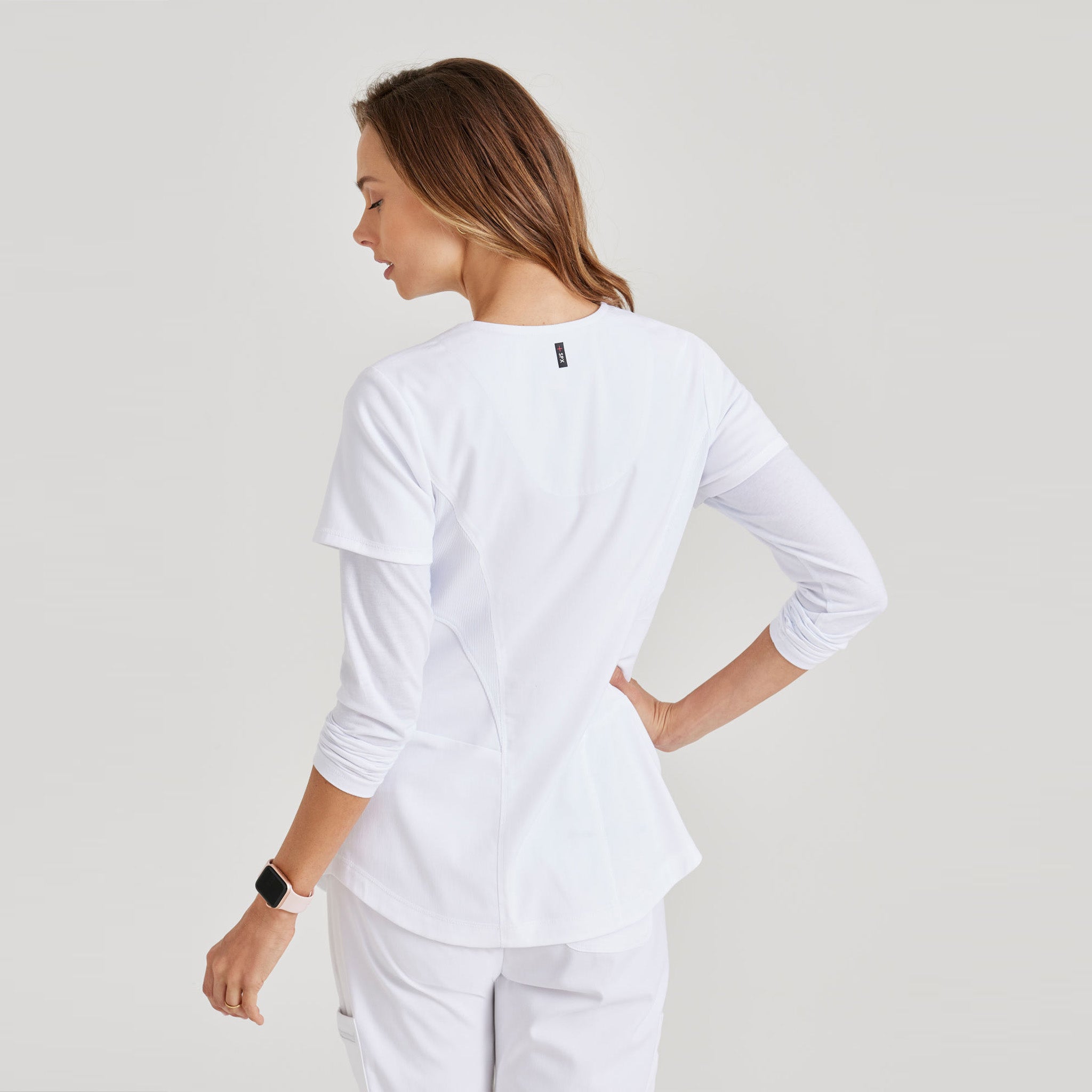 Barco Carly Top blouse médicale blanc col sport