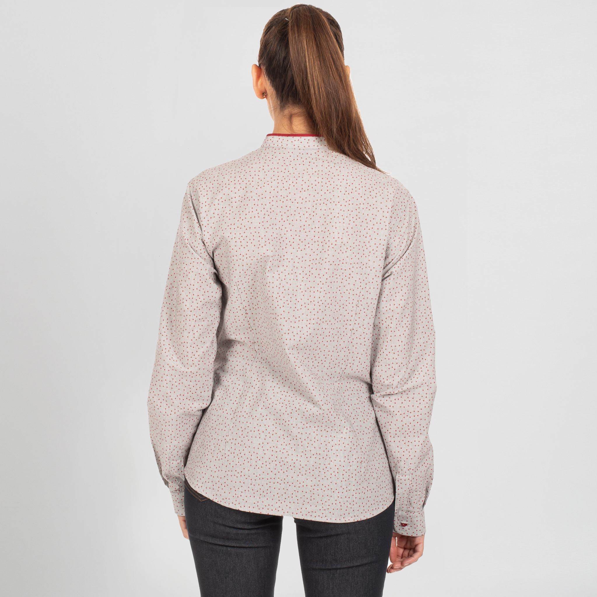 Gary's Shirts Regina chemise femme rayures rouges