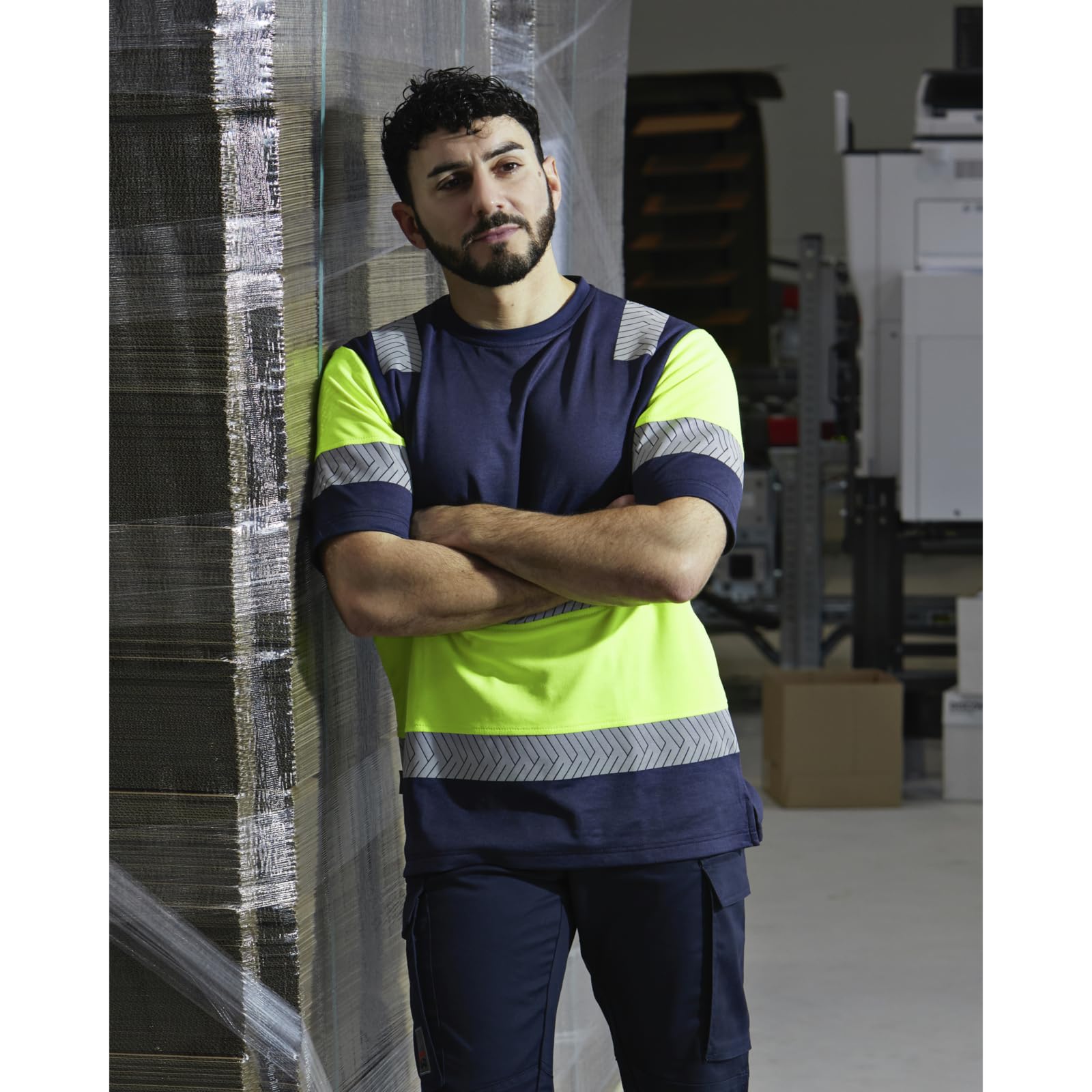 Würth MODYF Fluo One tee-shirt haute visibilité jaune/marine M