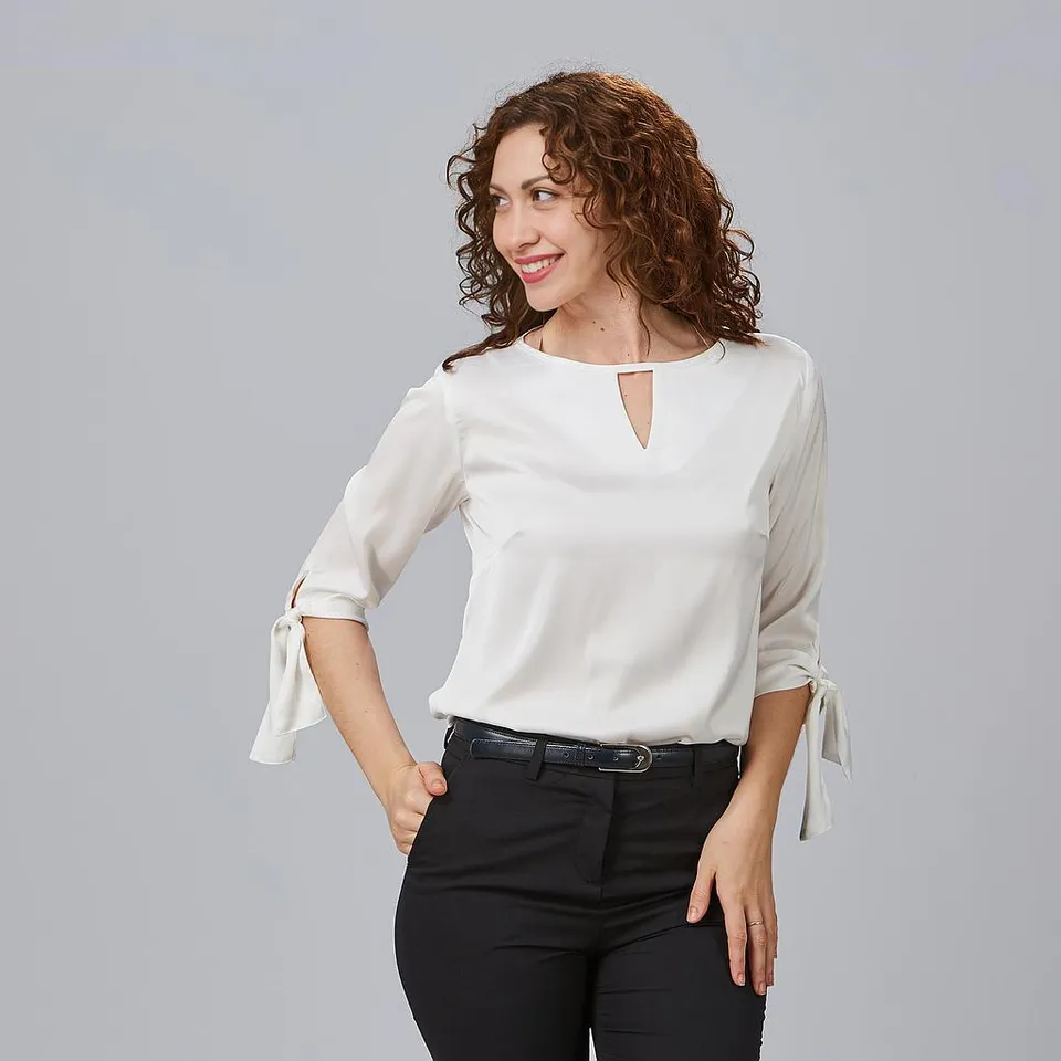GARY'S Olivia blouse femme satin noire
