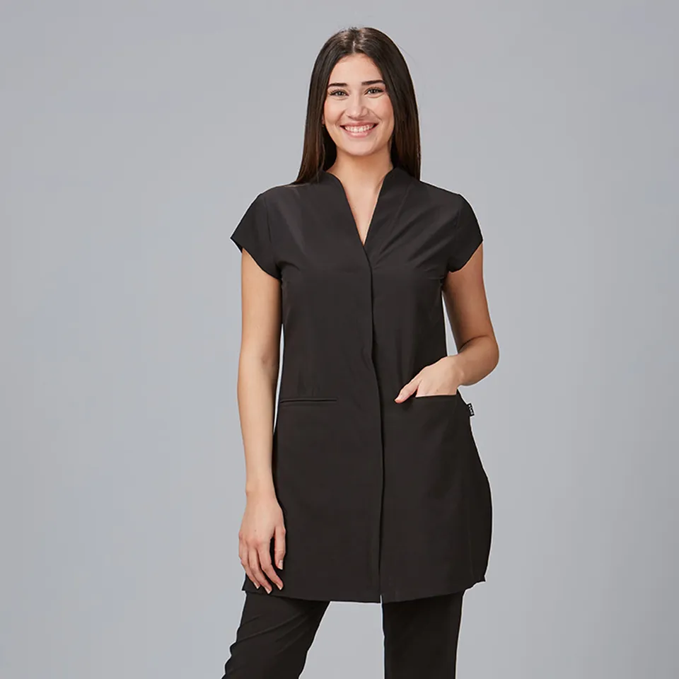Gary's Madeira blouse femme noire manches courtes XS-XXL