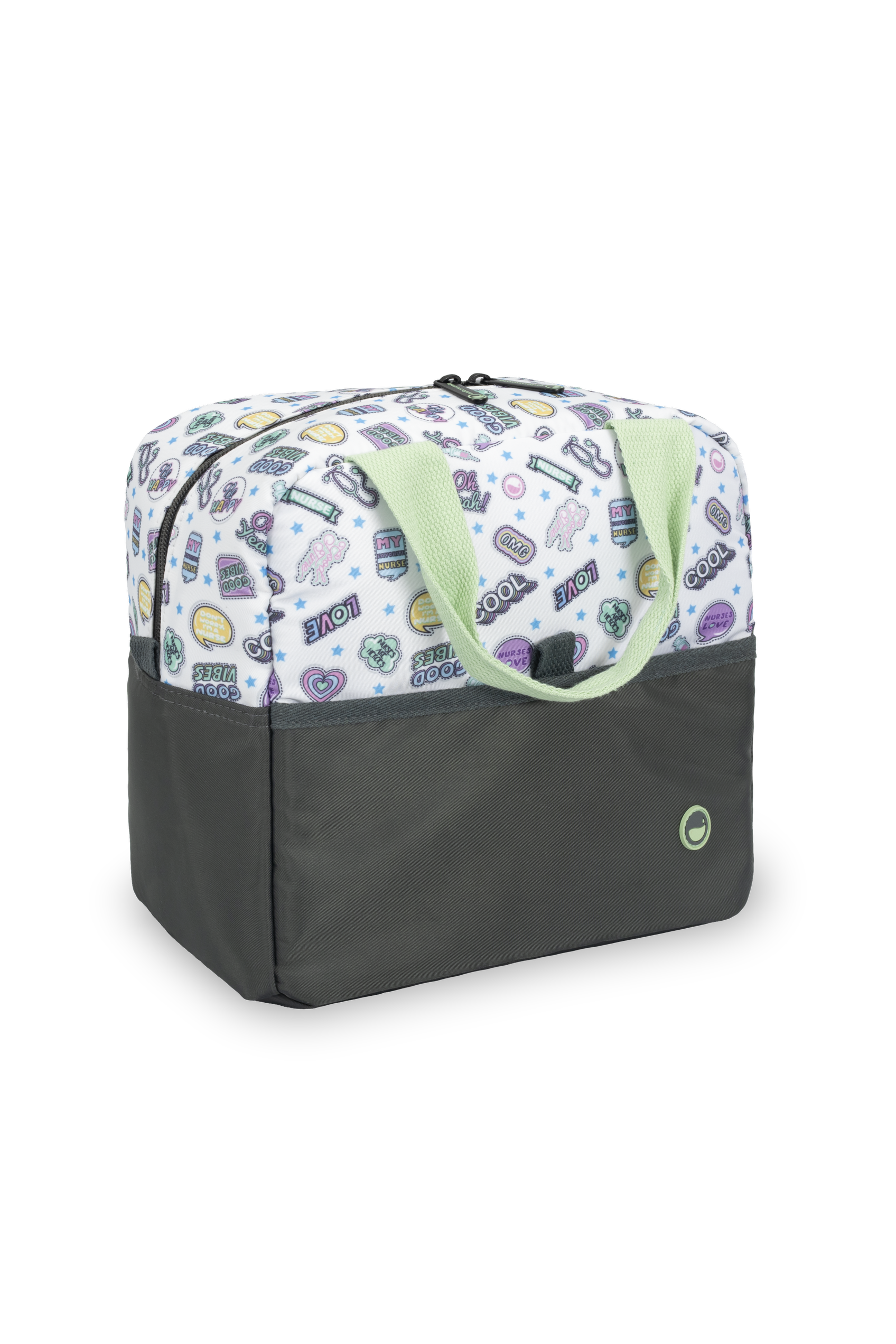 Enfermania Stickers sac isotherme menthe 26x16x17 cm