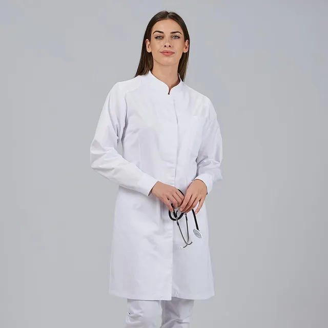 GARY'S Julia blouse médicale femme blanche coton