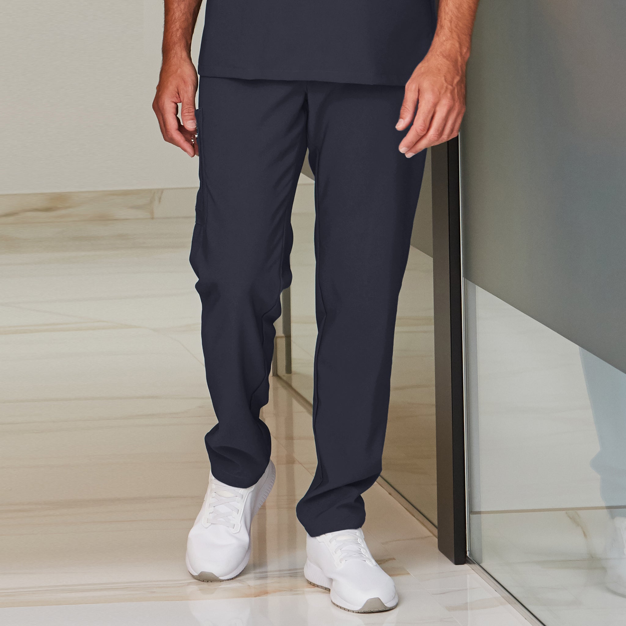 Gary's Pants pantalon médical noir M multipoche stretch