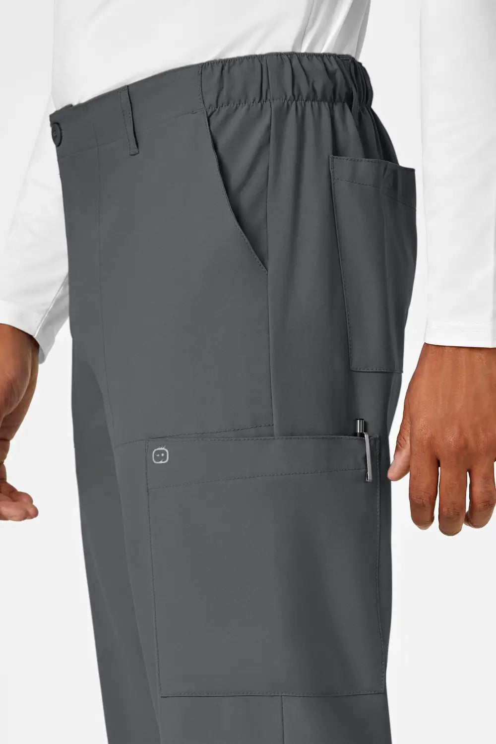 Aelin Luca W123 pantalon de bloc homme gris microfibre