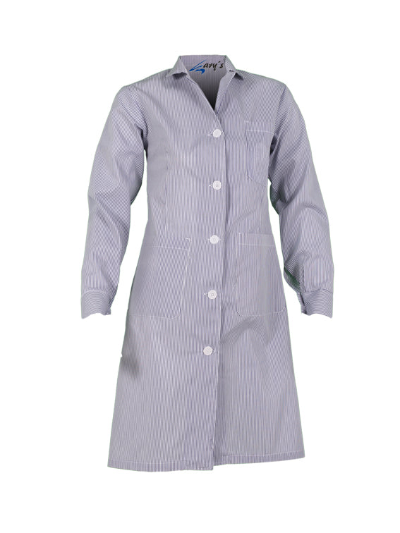 GARY'S blouse médicale femme vichy bleu manches longues S