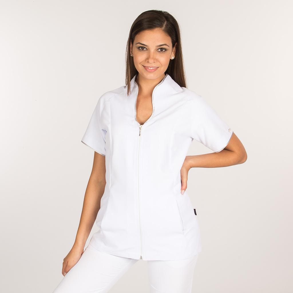Gary's Tupai blouse esthétique femme blanche zip