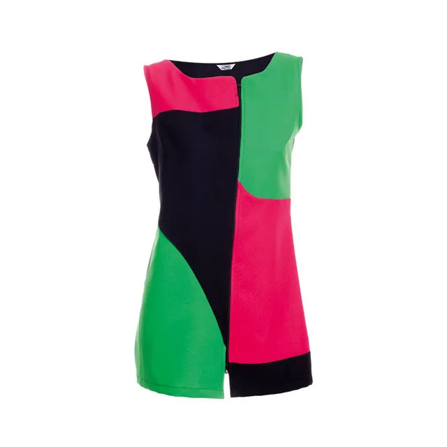 GARY'S Blouses blouse sans manches noire bicolore XS