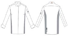 GARY'S Artemisa veste de cuisine blanche manches longues