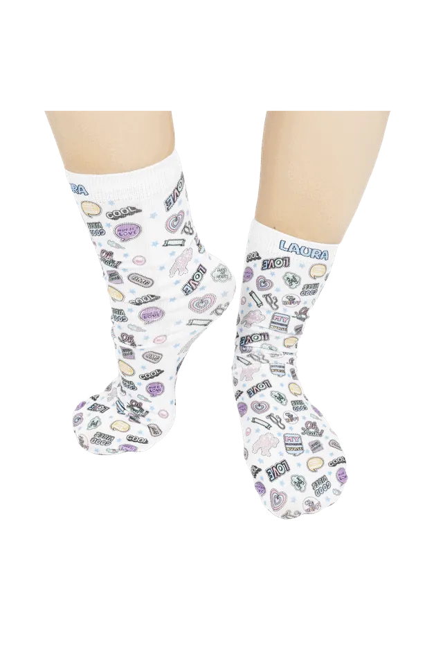 Enfermania Stickers Collection chaussettes imprimées polyester S/M