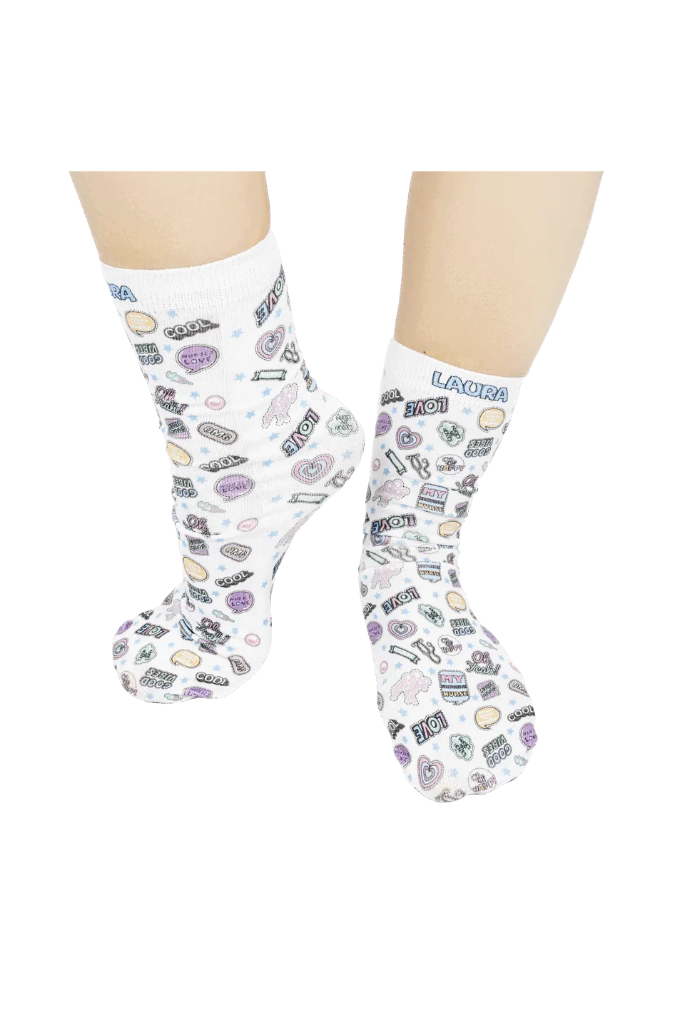 Enfermania Stickers Collection chaussettes imprimées polyester S/M