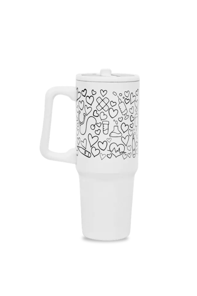 Enfermania gourde isotherme blanche Sweet Cake 870 ml gravée
