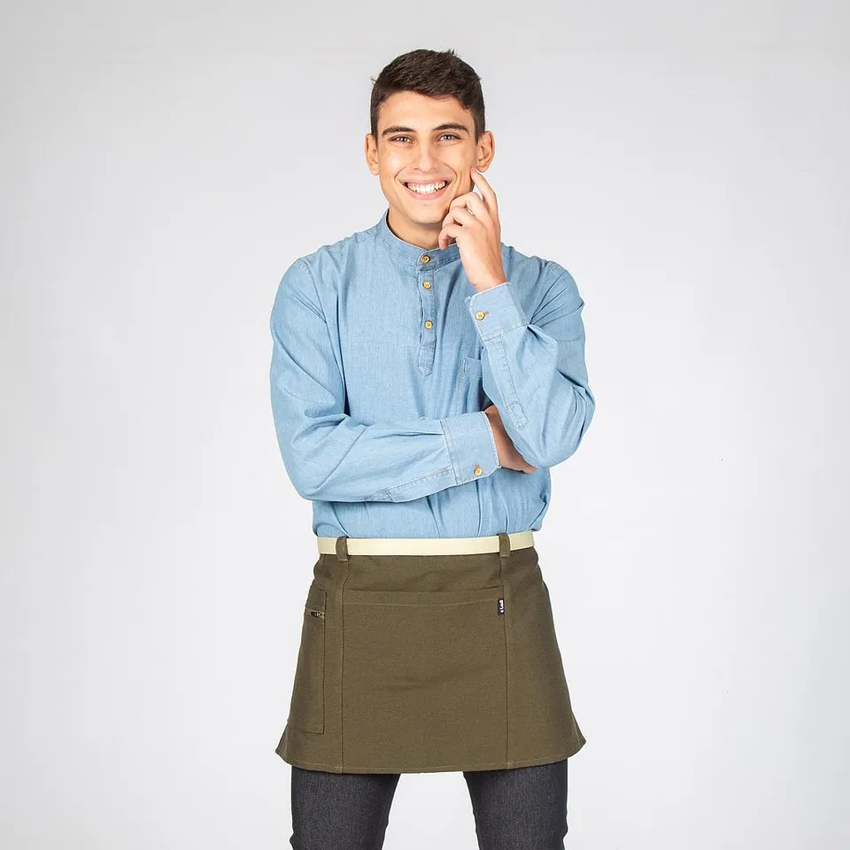 Gary's Aprons tablier court 35x67 cm rouge