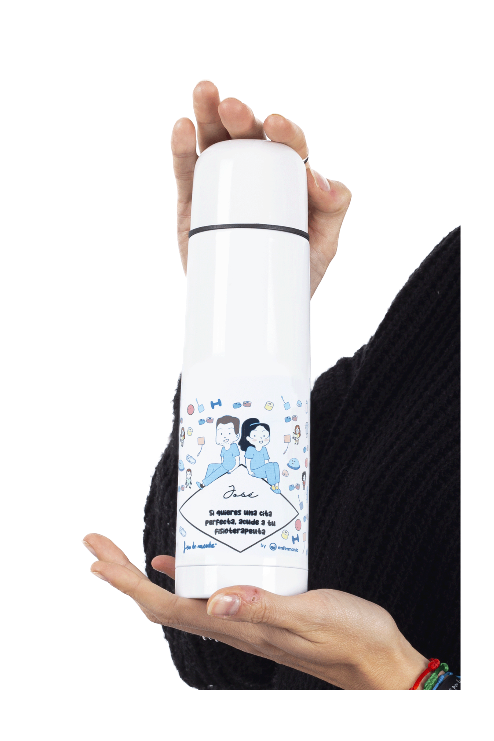 Enfermania Regalos thermos inox Fisio 700 ml acier