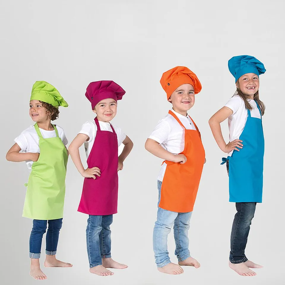 Gary's Children tablier enfant bavette turquoise sans poche