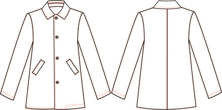 Gary's Jackets Coat Man Mouflon manteau marine chaud