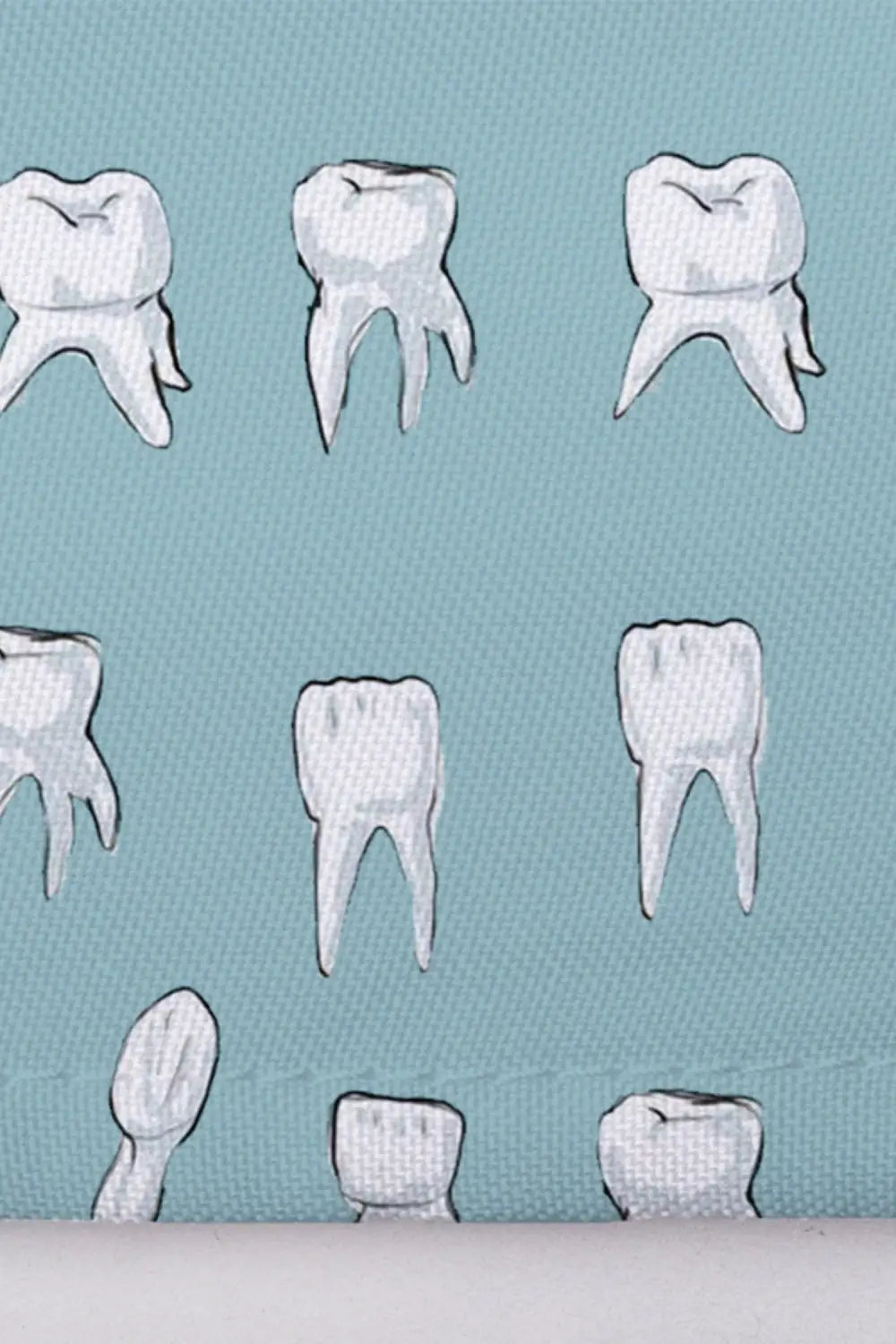 Aelin Paris calot de bloc vert turquoise imprimé dents