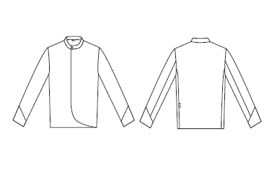 Gary's Chef Jackets Ventura veste cuisine jean bleu