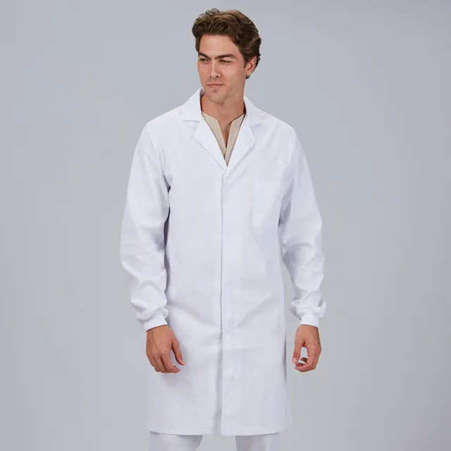 GARY'S blouse médicale blanche boutons-pression unisexe