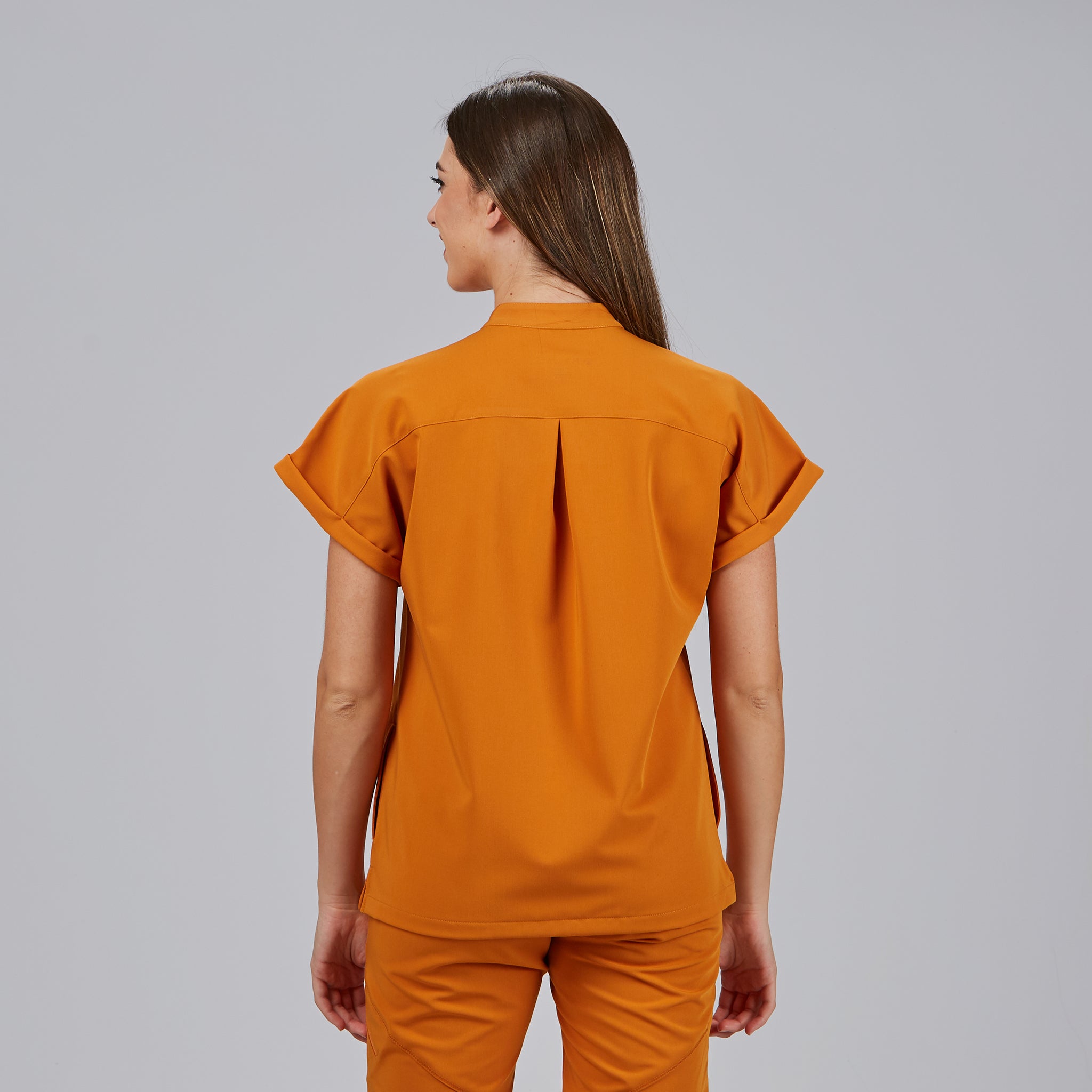 Gary's Debora Blouse Femme Noire Col Mandarin Légère