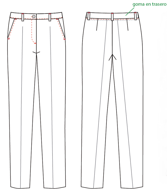 Gary's Trivial pantalon femme noir élastique