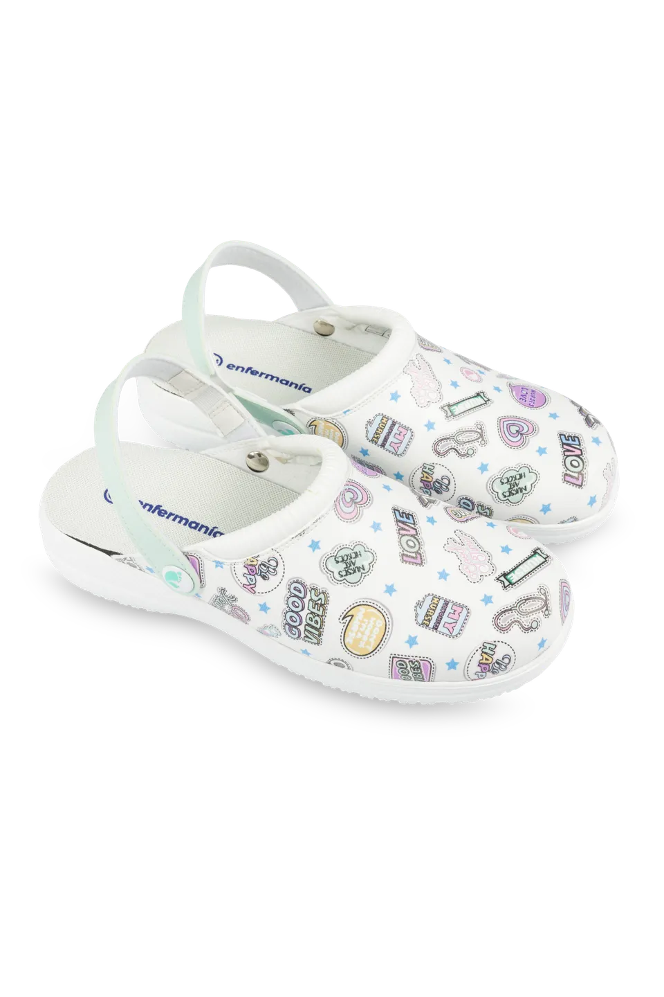 Enfermania Stickers Sabots Médicaux Vegan Taille 38