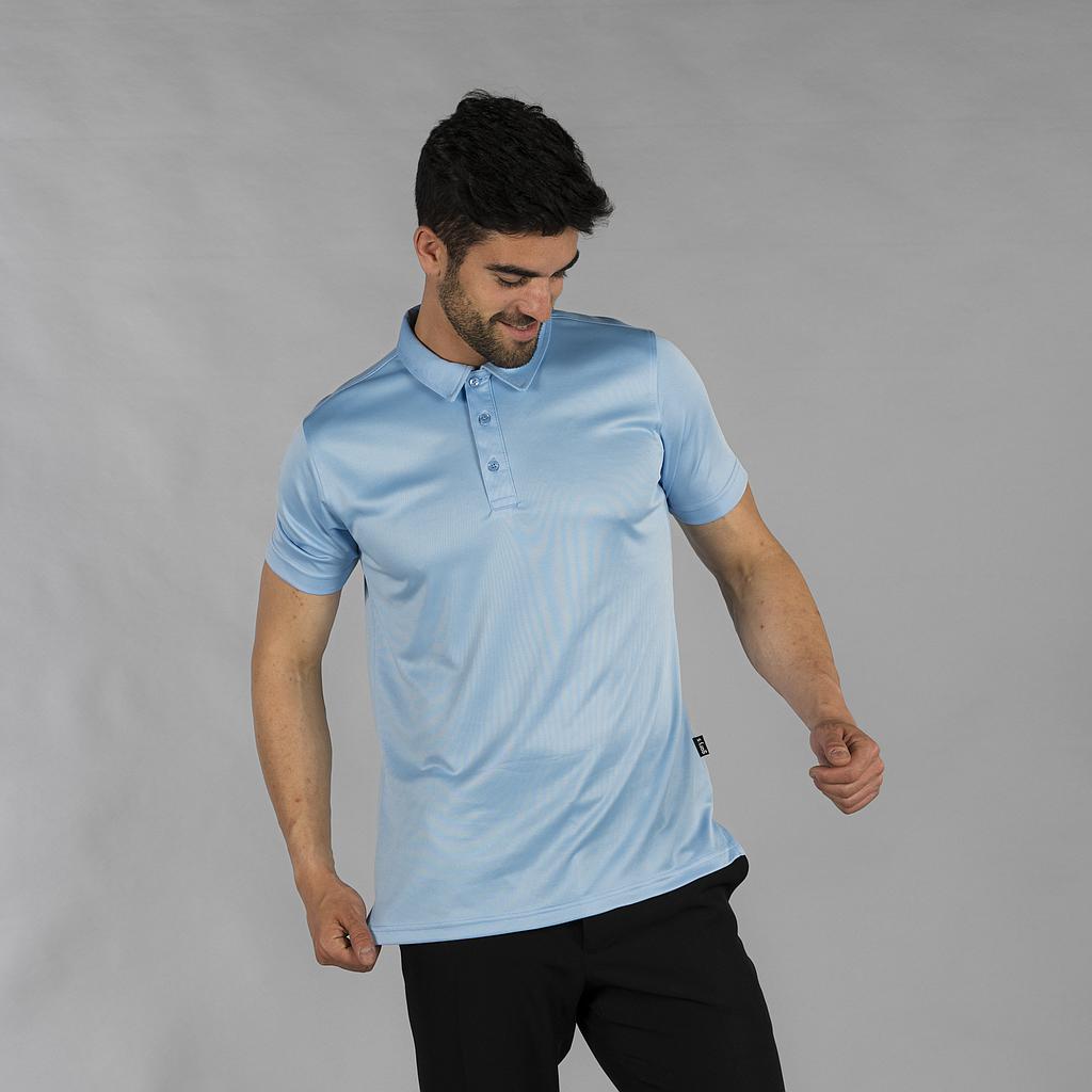 GARY'S Interlock polo homme noir manches courtes