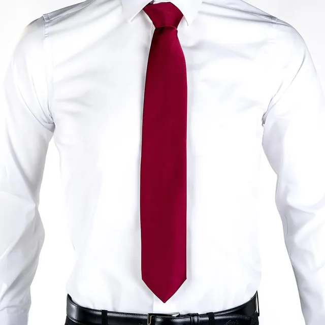 Gary's Add-Ons Tie Knotless cravate satin noir TU