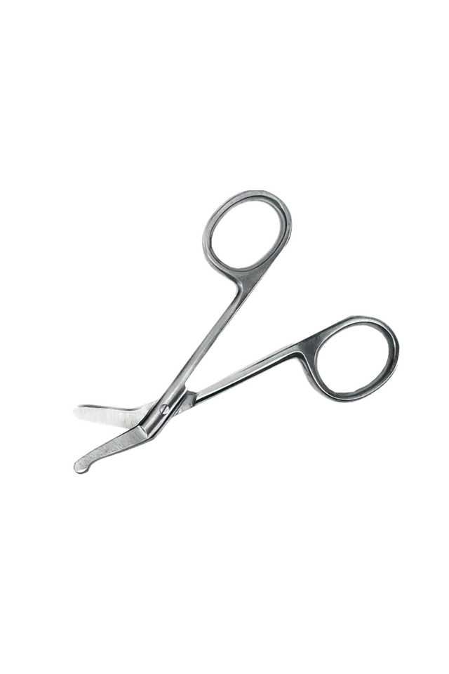 Enfermania Instrumental ciseaux stomie courbes argent 10,5 cm