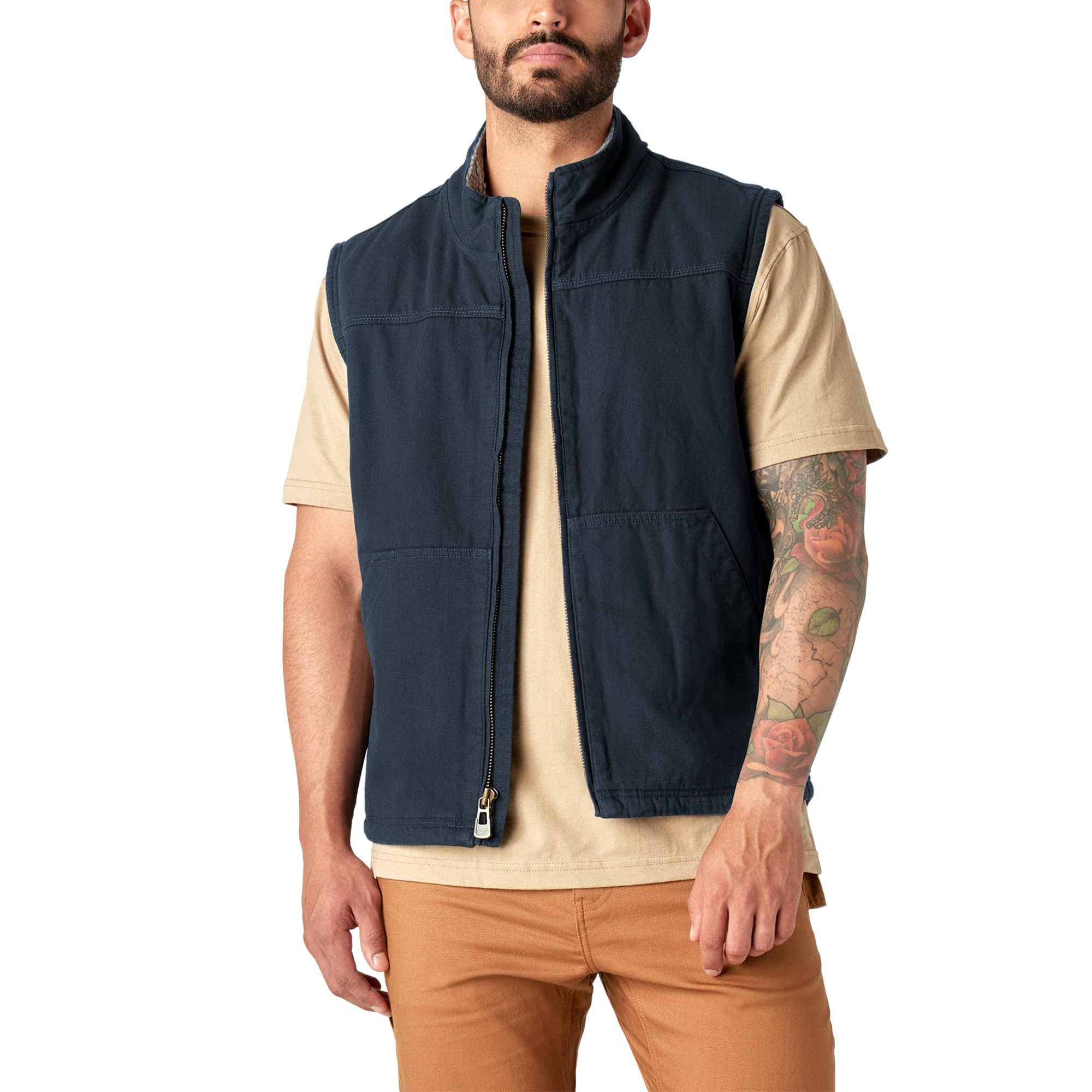 Dickies Duck gilet travail doublé sherpa brun duck XL