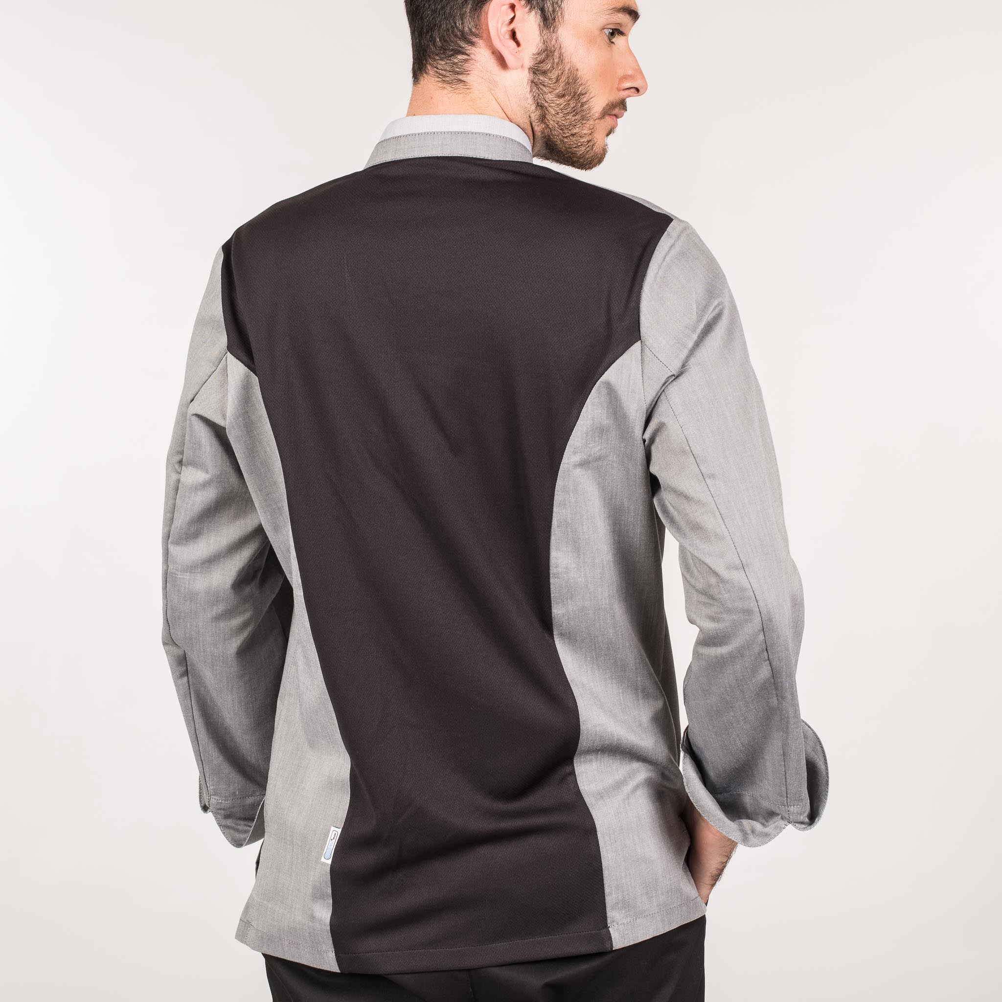 GARY'S Chef veste cuisine homme Zelo grise stretch taille S