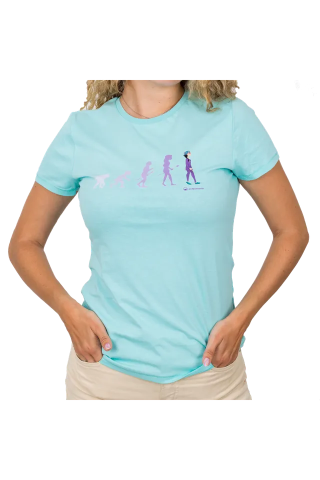 Enfermania Eco t-shirt femme Aqua coton bio S-2XL