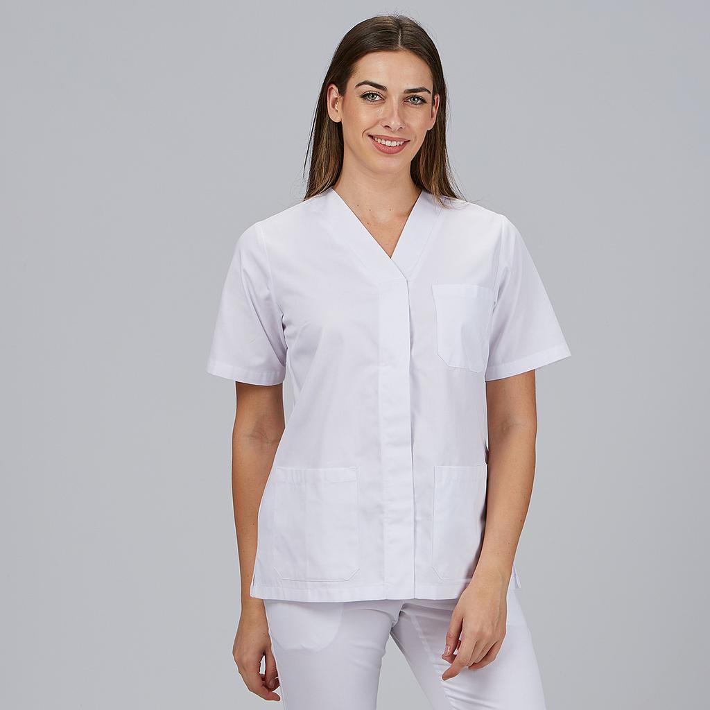 Gary's Blouses blouse médicale femme blanche manches courtes